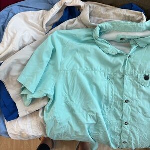 Magellan Outdoors Light Casual Button Down Shirt. Set of 5.